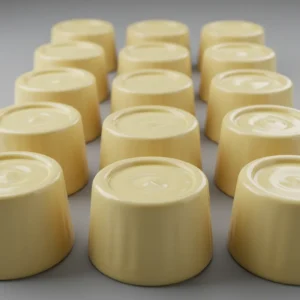 Small molds used for setting panna cotta