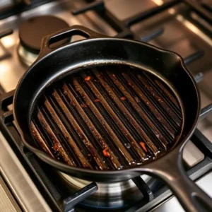 Cast Iron Grill Pan for Charring