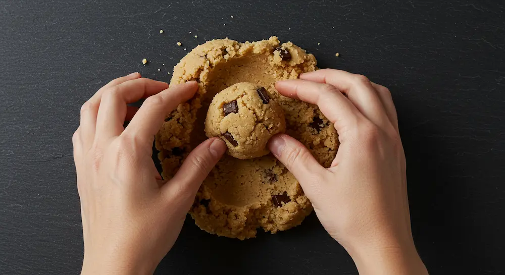 Perfect reverse-creaming cookie dough textur