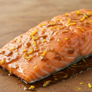 Whisking miso-sesame marinade for diabetic-friendly salmon