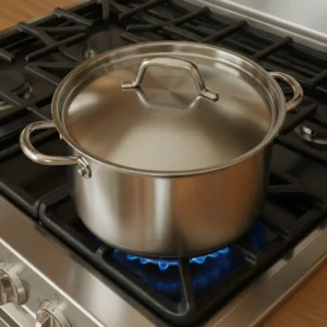 Medium stainless steel pot for one-pot meals