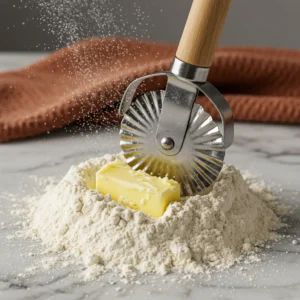 Using a pastry cutter for reverse-creaming cookie dough