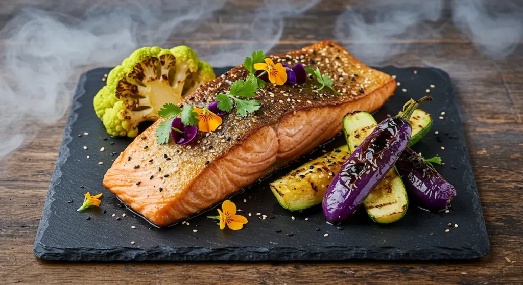 Salmon and Veggies: diabetic salmon veggies: Diabetic-friendly roasted salmon with crispy veggies (low-carb, gut-healthy)