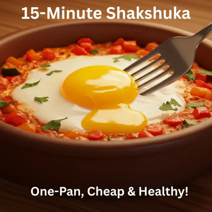 Easy Shakshuka Recipe: 15-Minute, One-Pan, Cheap & Healthy!