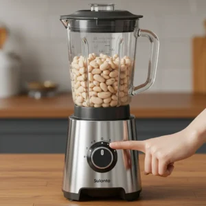 Blend the cannellini bean and vanilla mixture until smooth